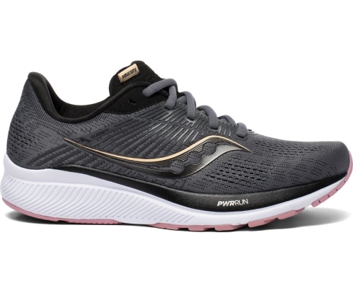 Tenis Saucony Guide 14 Mujer Zapatillas Running Charcoal / Rose México MX-913-YR